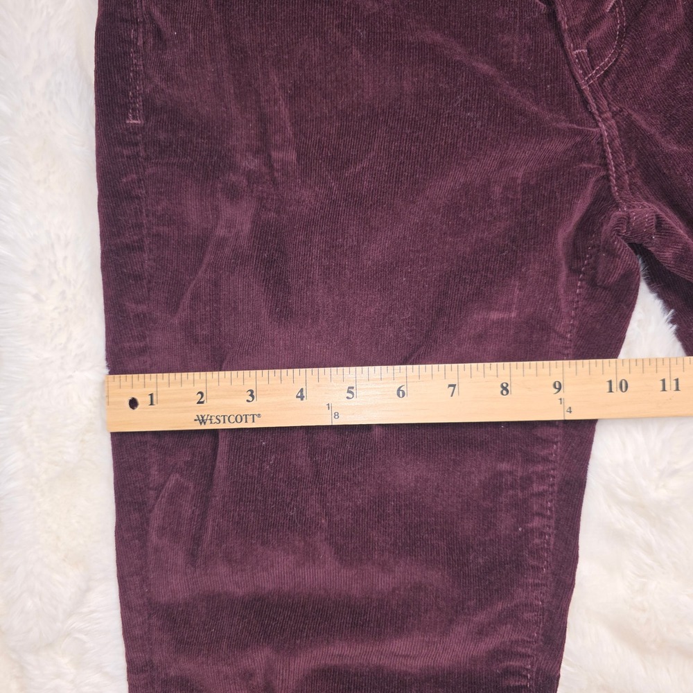 Levi's 505 Corduroy Pants Women 10M W30 L32 Burgundy Excellent Straight Leg - Picture 8 of 13